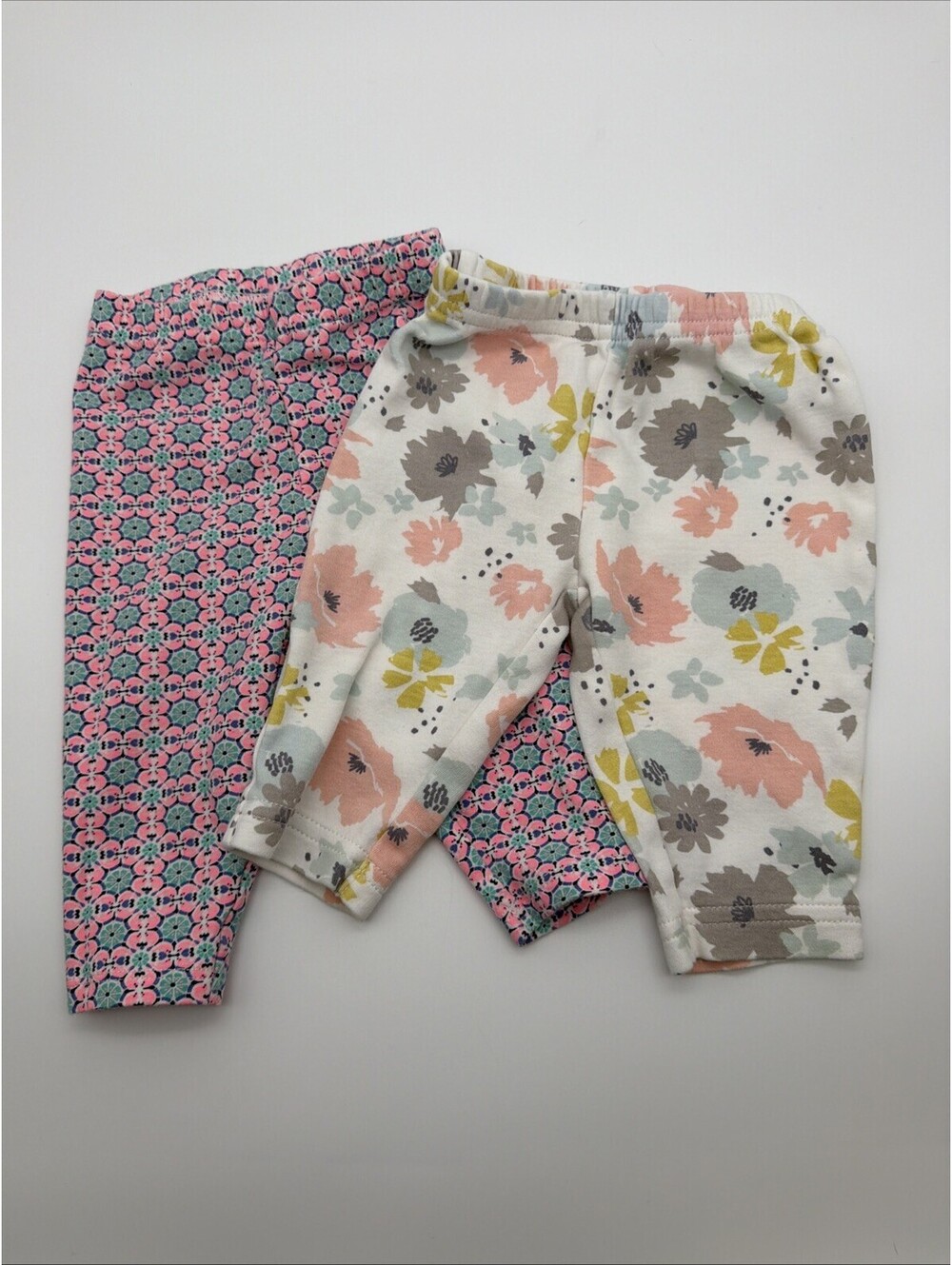 Carters Just One You 3m Months Girl Capris Length Lot Of 2 Flower